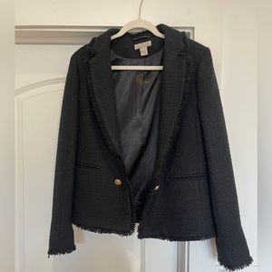 Women’s Black Blazer with Gold Buttons